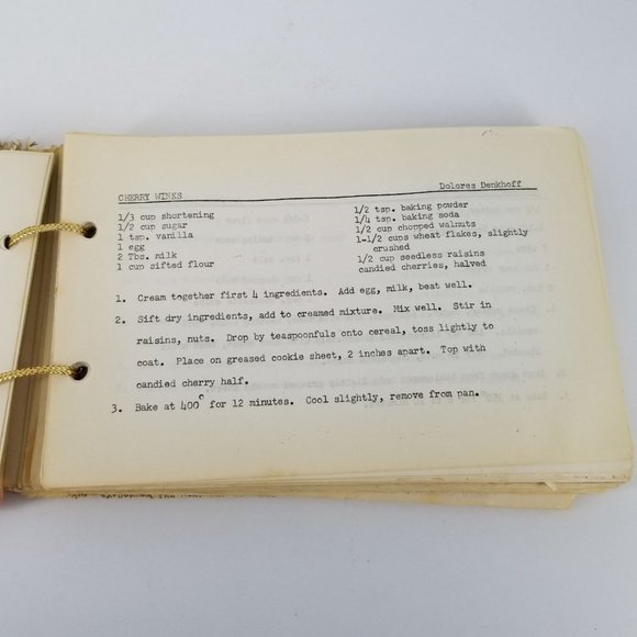 Vint Cooking Around The Square Second Time Around Recipe Cookbook Group Handmade - Picture 3 of 10